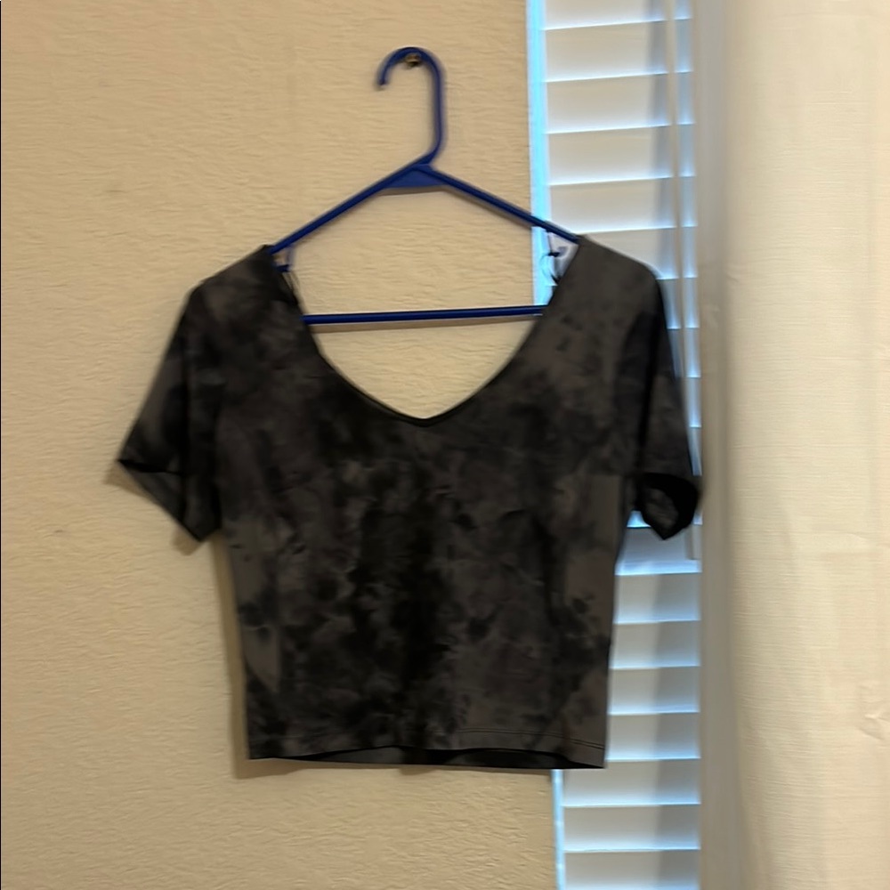 Lululemon Athletica Black Crop T-Shirt